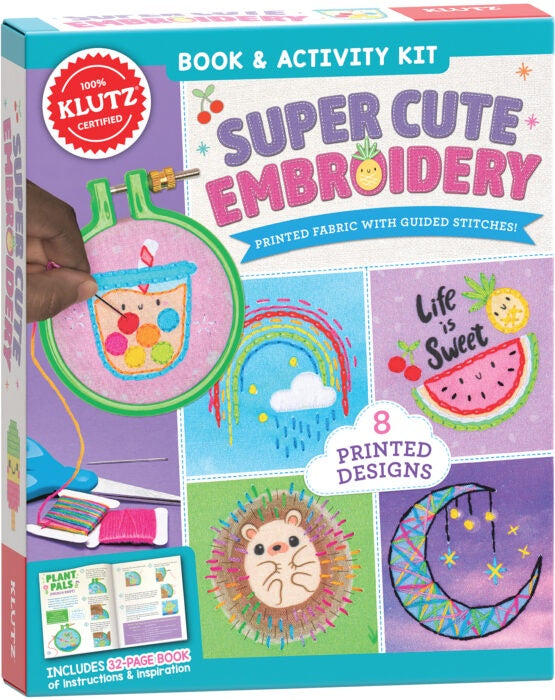 Image of Super Cute Embroidery Book & Activity Kit