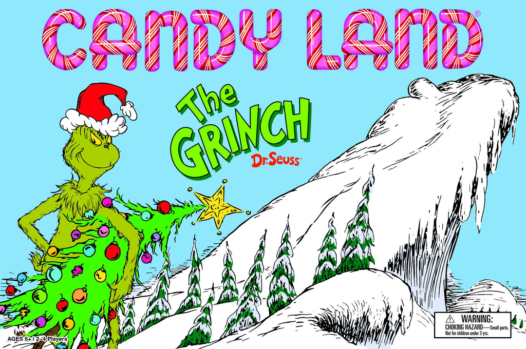 Cover of 'Candy Land' with The Grinch and snowy landscape