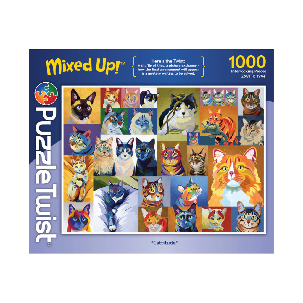 Image of Cattitude 1000 PC Puzzle Twist