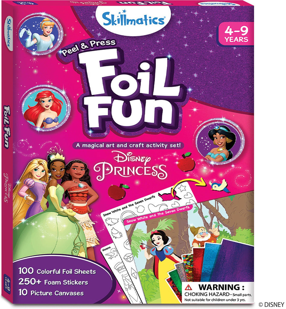 Skillmatics Foil Fun Disney Princess craft activity set packaging