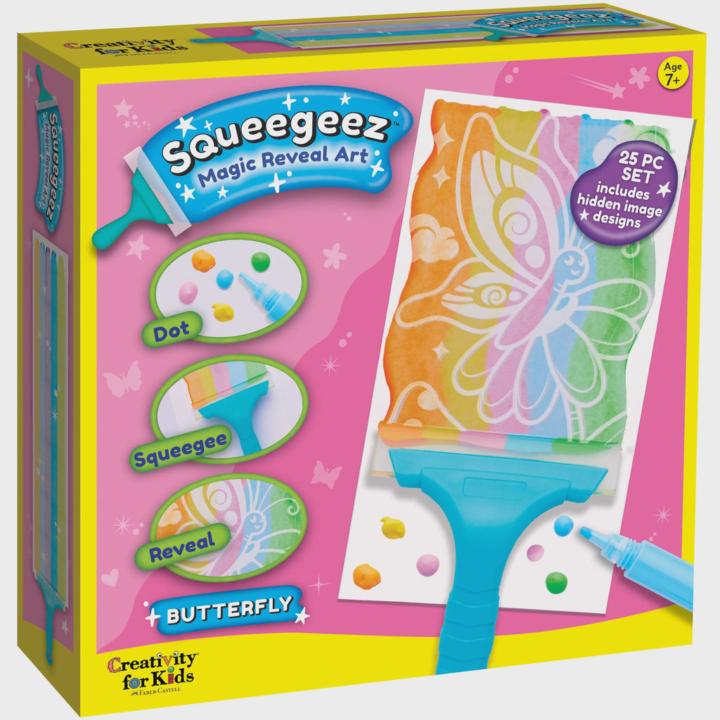 Image of Squeegeez Magic Reveal Art butterfly kit