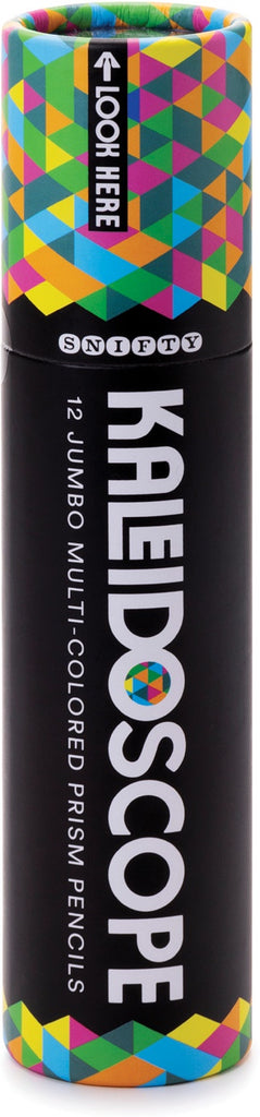 Kaleidoscope prism pencils packaging with colorful design