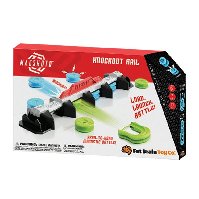Box of Magshimo Knockout Rail toy set by Fat Brain Toy Co.
