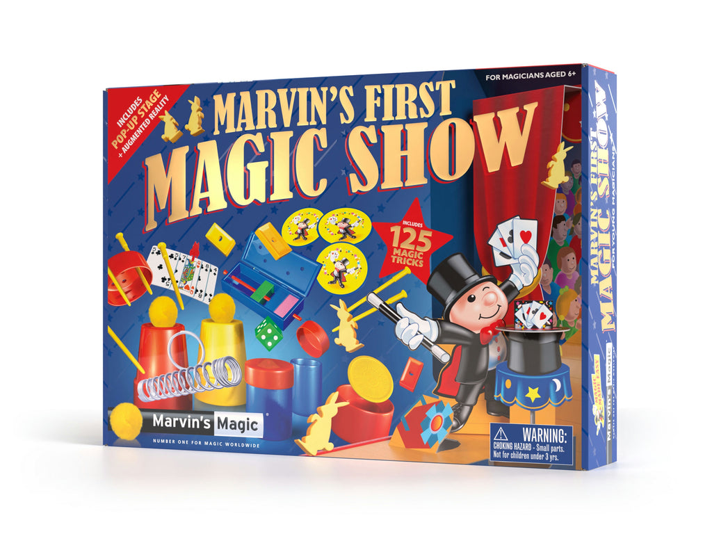 Marvin's First Magic Show toy set packaging on a white background