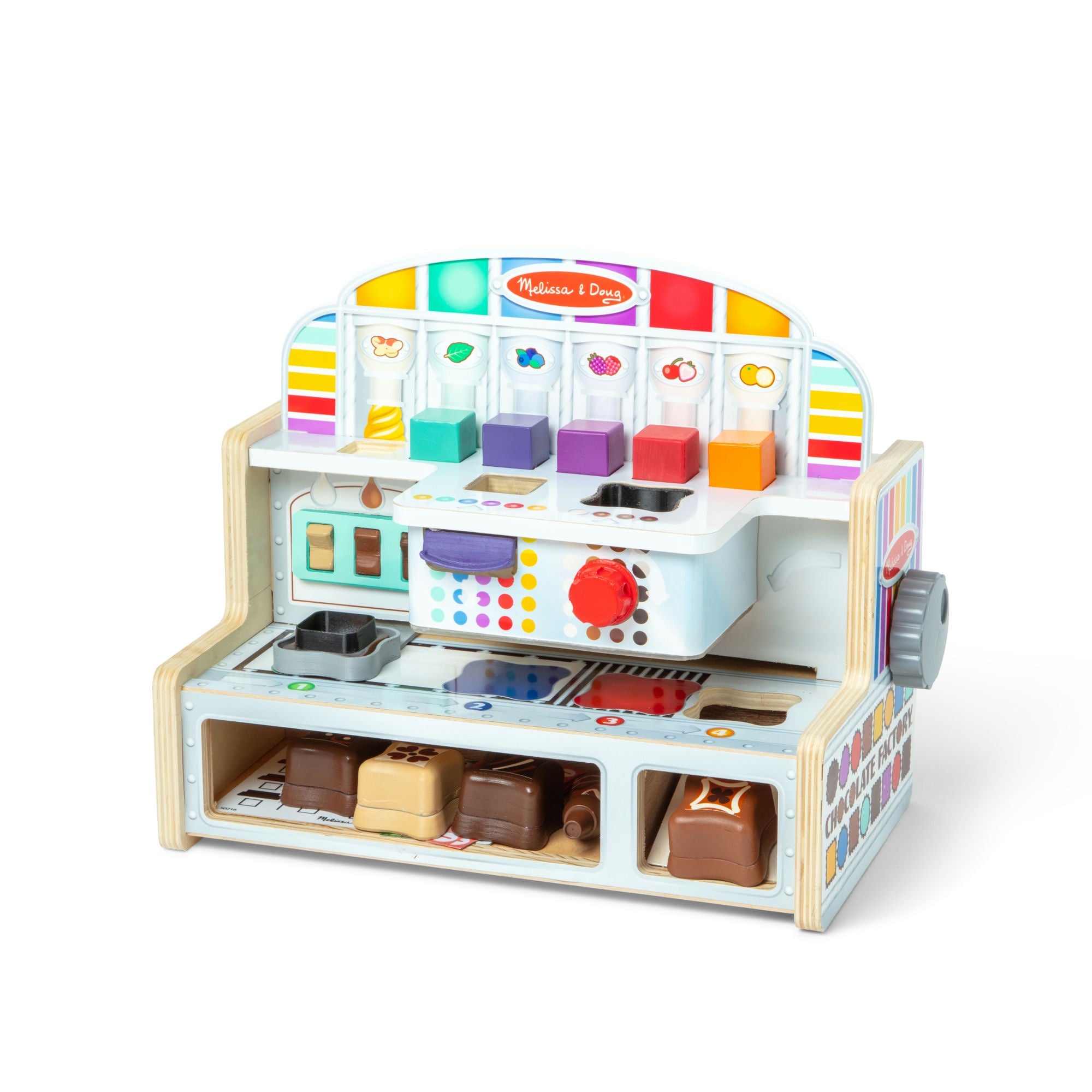 Melissa & Doug Chocolate Factory Play Set | Pretend Play | Wooden