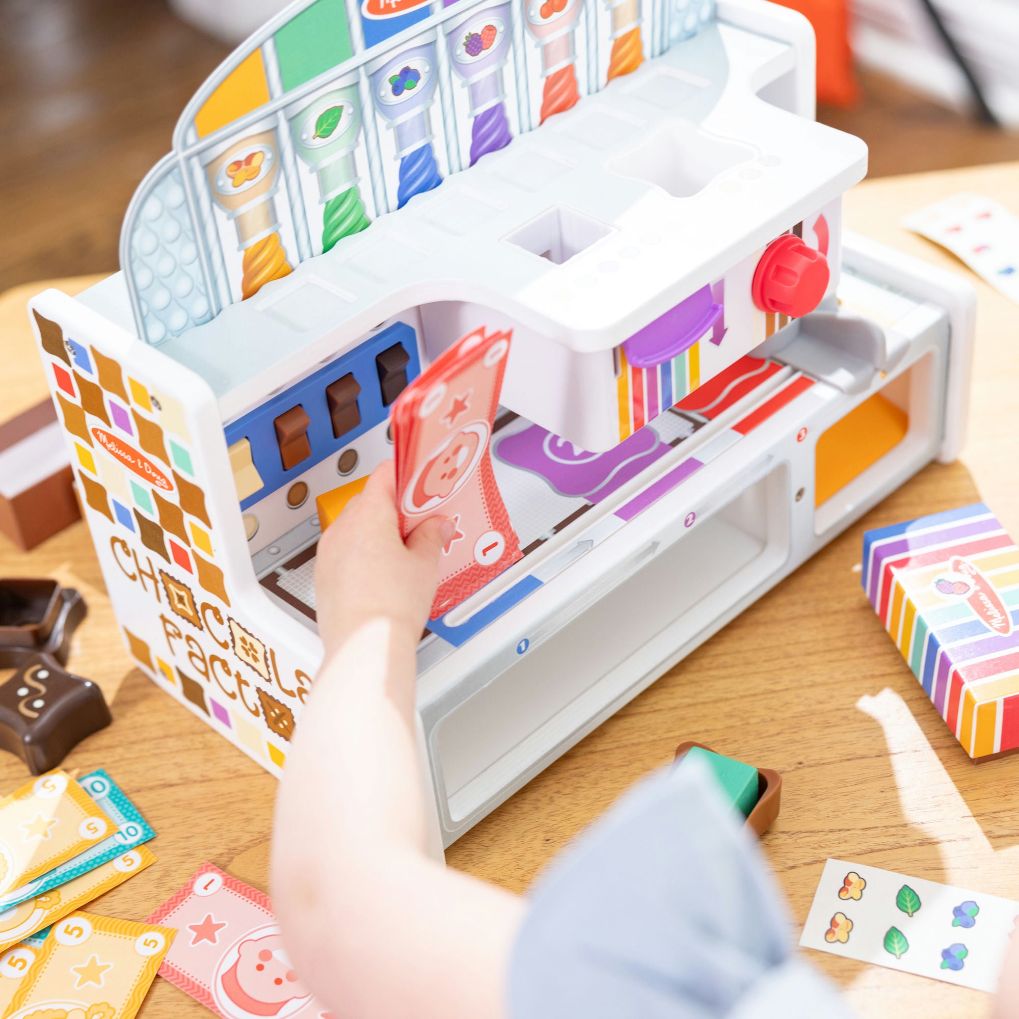 Melissa & Doug Chocolate Factory Play Set | Pretend Play | Wooden