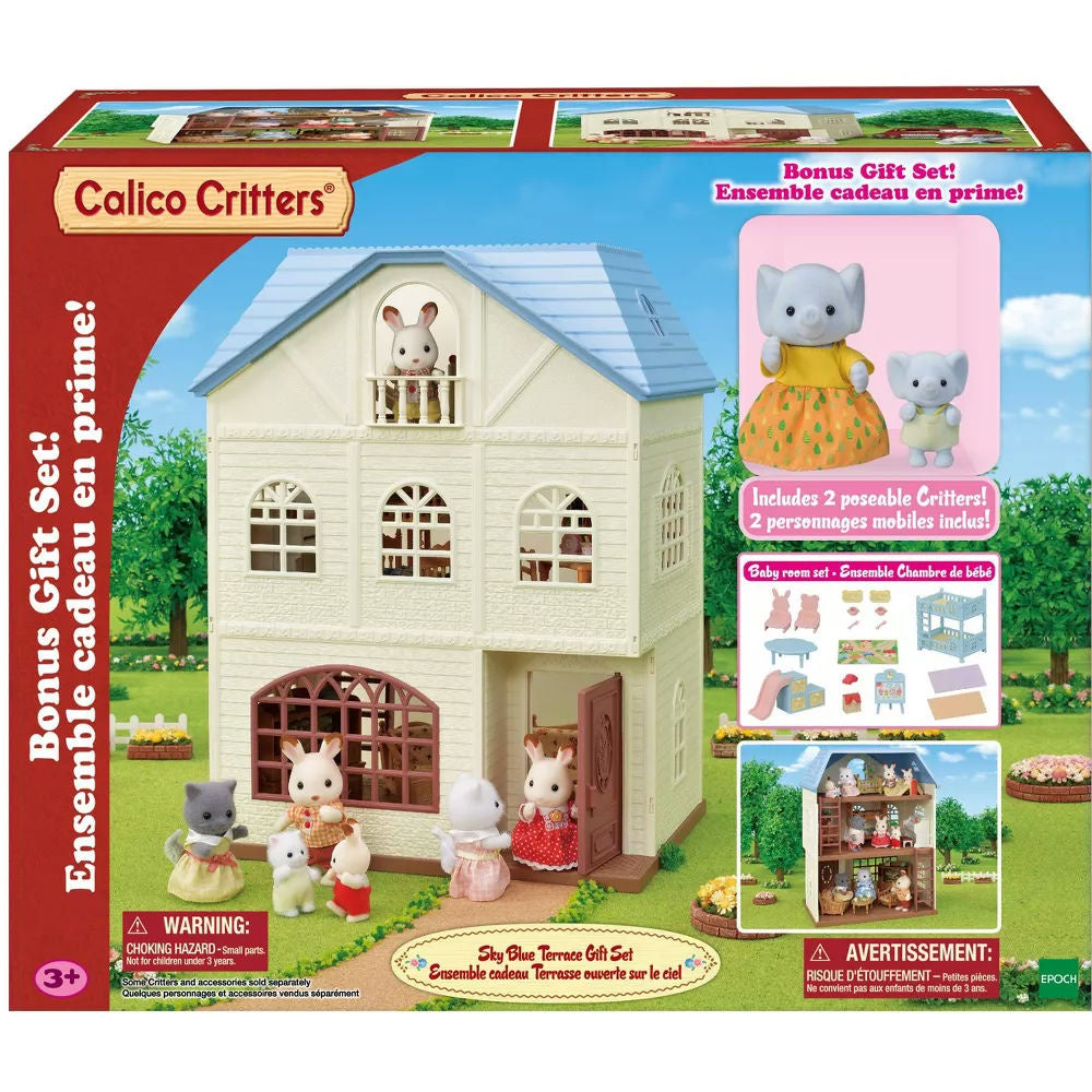 Colico Critters toy house set with figures and bonus gift set on packaging