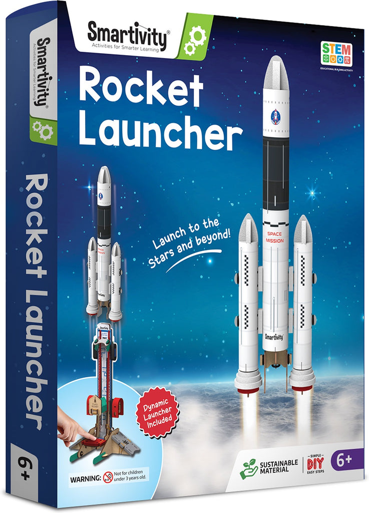 Smartivity Rocket Launcher packaging with rockets and space theme