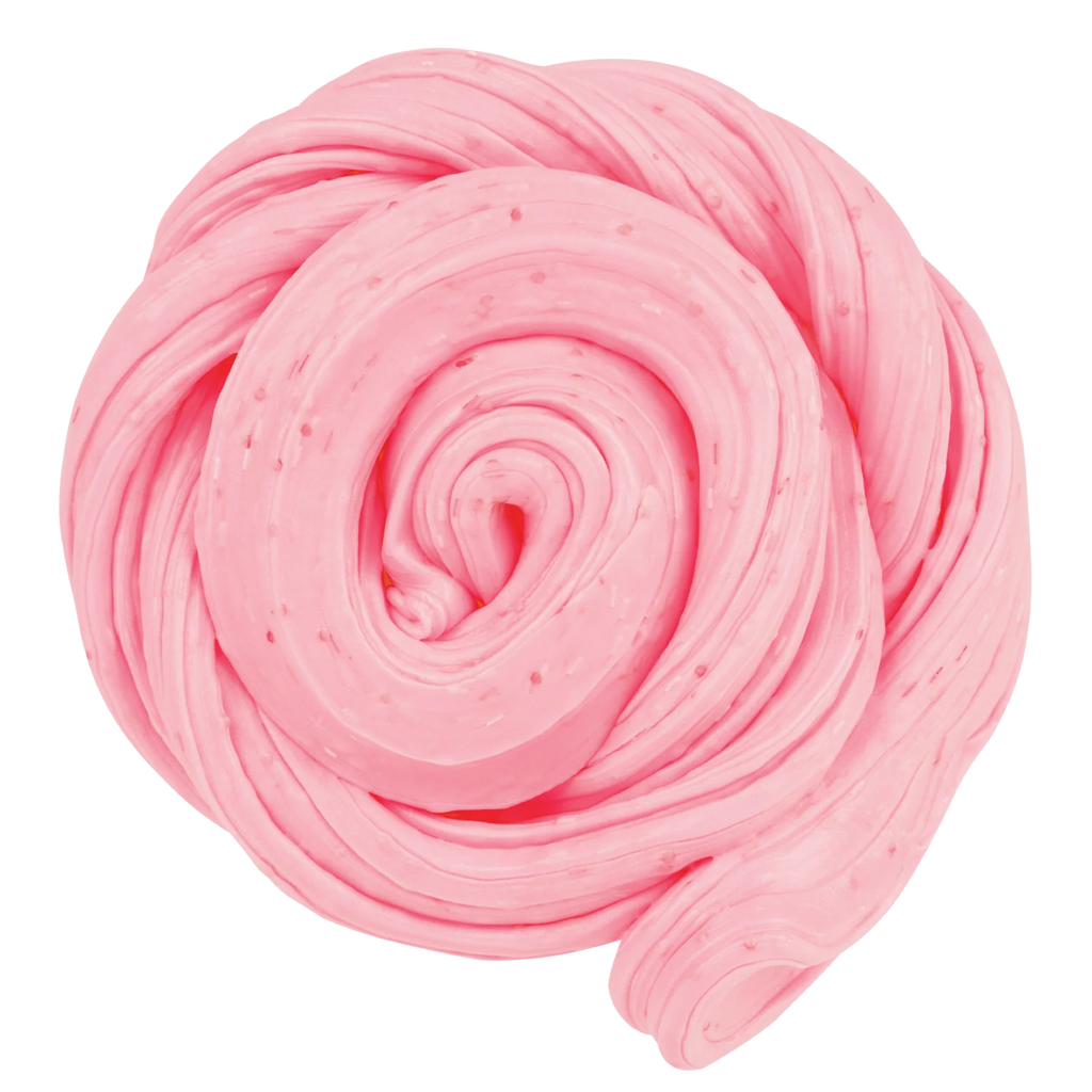 Image of pink putty shaped to look like a cinnamon roll