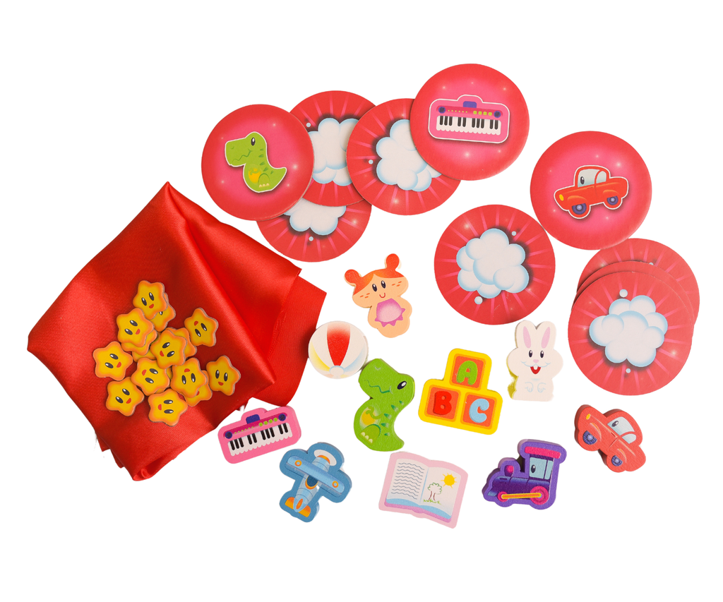Collection of colorful children's toys including rubber ducks, animal figures, and cartoon character toys on a white background.