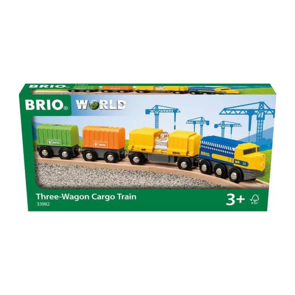 Image of Three Wagon Cargo Train Packaging