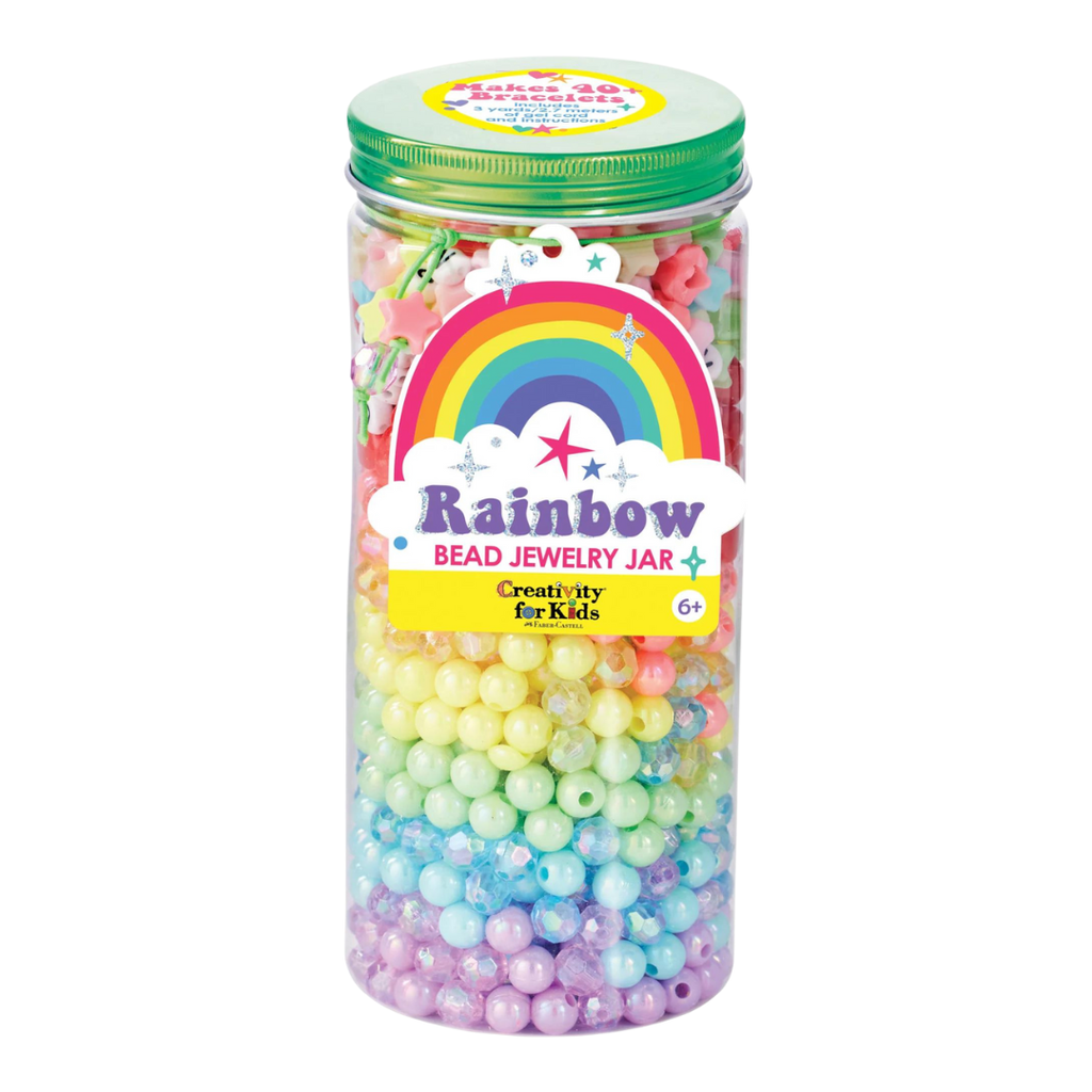 Image of Rainbow Bead Jewelry Jar packaging