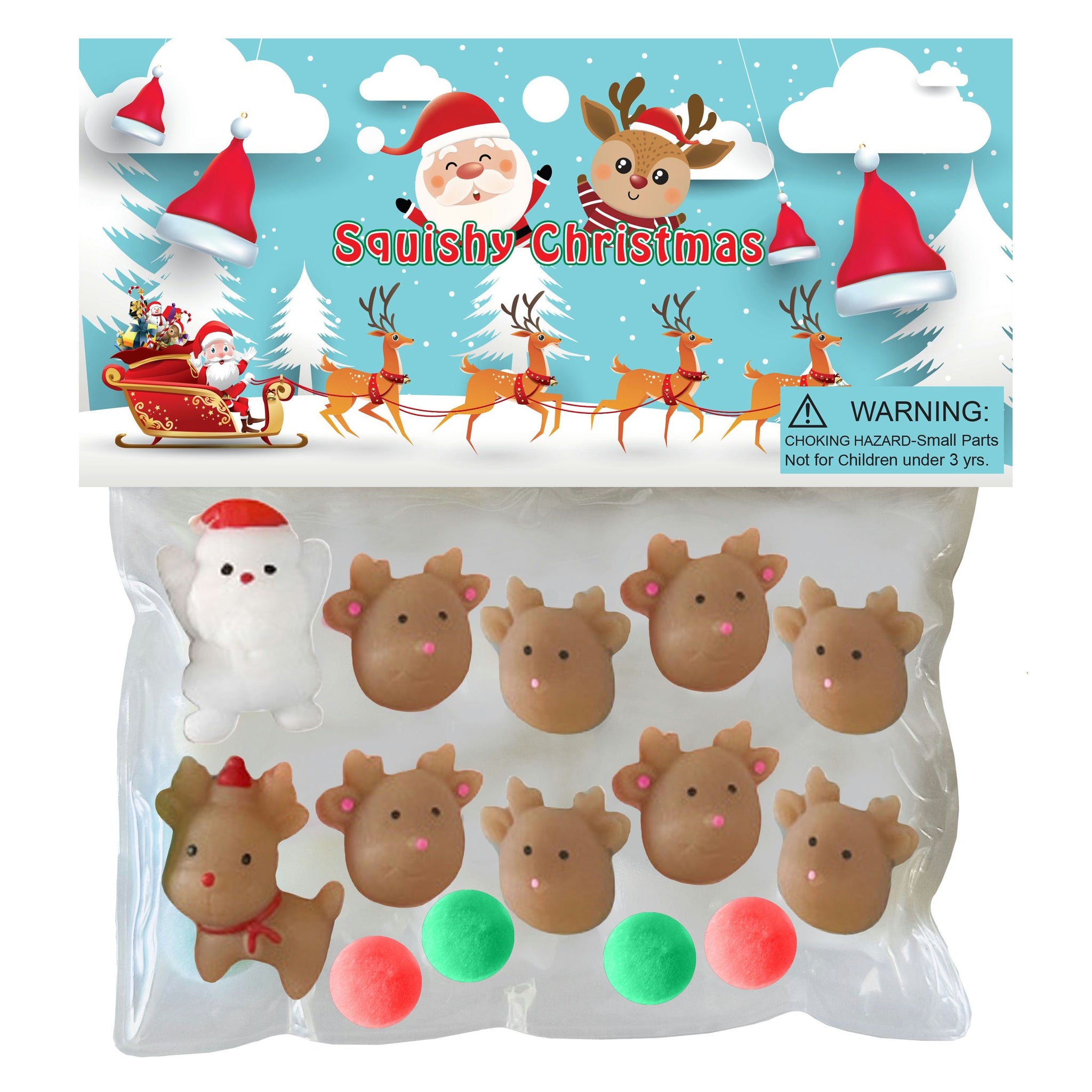 tabasa2010　ミニチュア Taba-Zaba Squishy Santa & Reindeer Collection | Taba Squishies