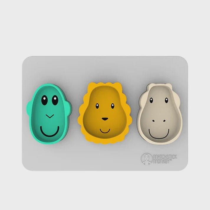 Gs Snack Mat Animal Snack Mat - Cool Gray – Little Lincoln's Toy Shop