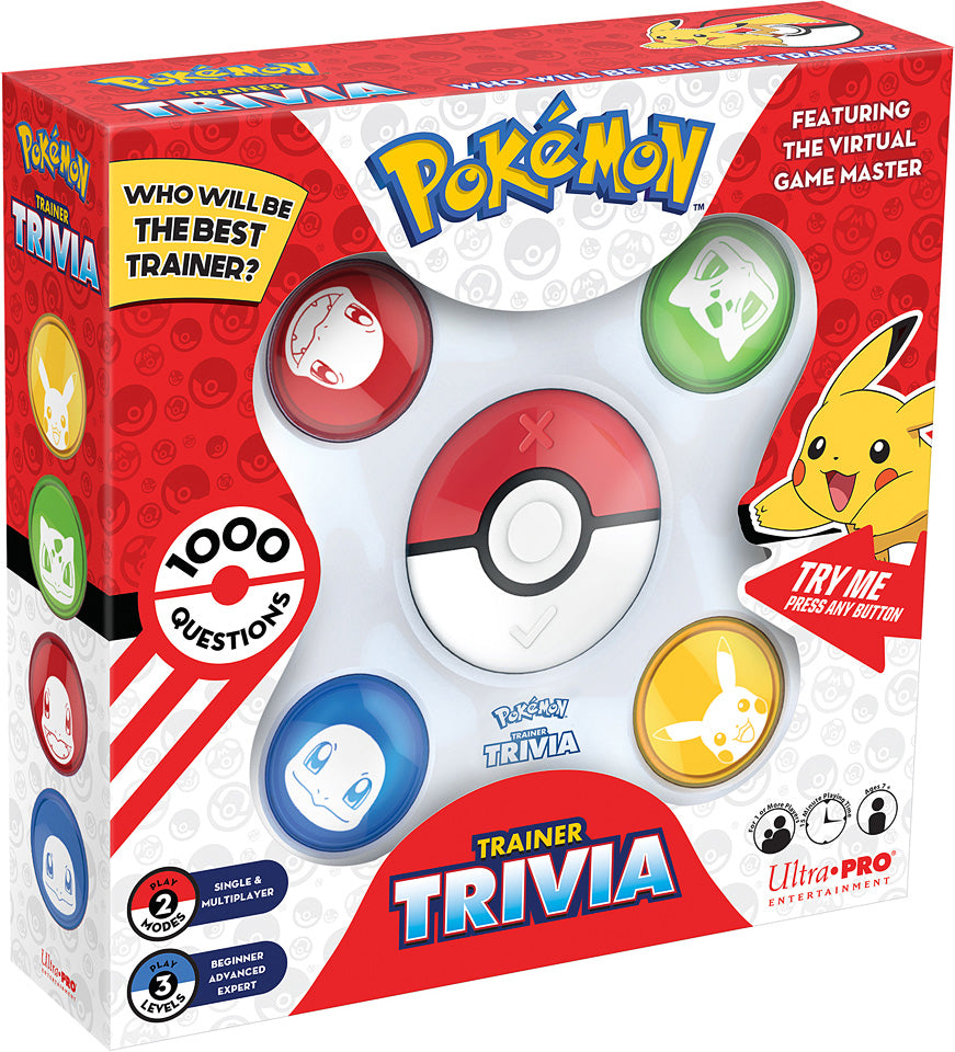 Image of Pokemon Trainer Trivia game in packaging
