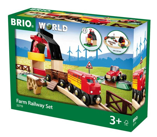Image of Farm Railway Set packaging from BRIO