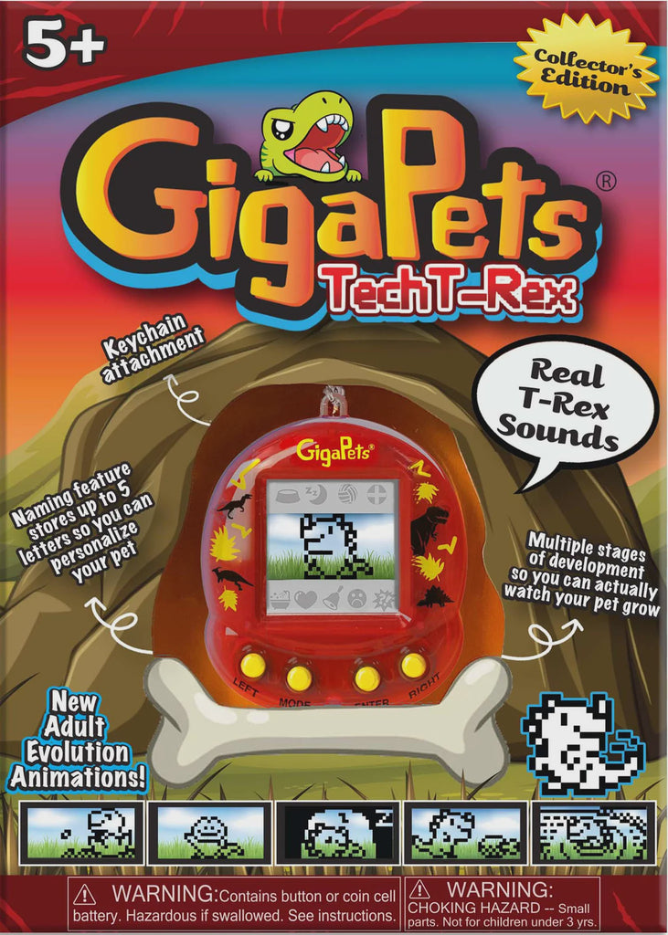 Image of GigaPets Tech T-Rex in packaging