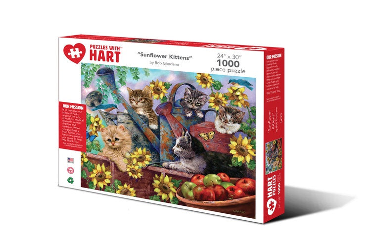 Image of 1000 Piece Sunflower Kittens Puzzle