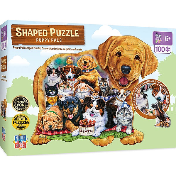 Image of Puppy Pals Shaped Puzzle packaging