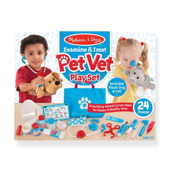 Image of Examin & Treat Pet Vet Play Set packaging