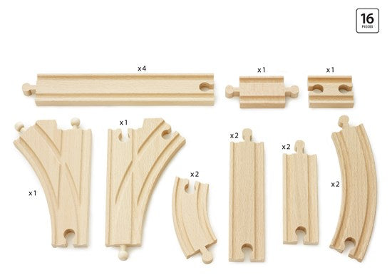 The BRIO Expansion Pack Intermediate includes 16 pieces