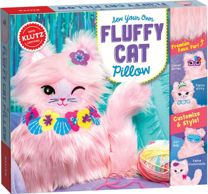 Image of Sew Your Own Fluffy Cat Pillow