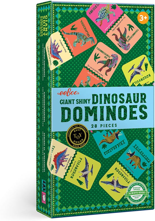 Image of Giant Shiny Dinosaur Dominoes 28 pcs