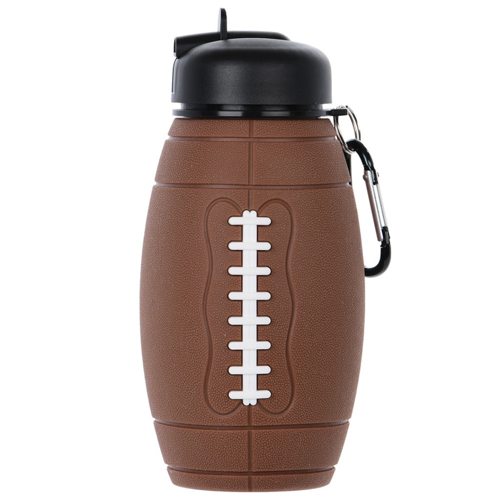 Image of Football Silicone Water Bottle