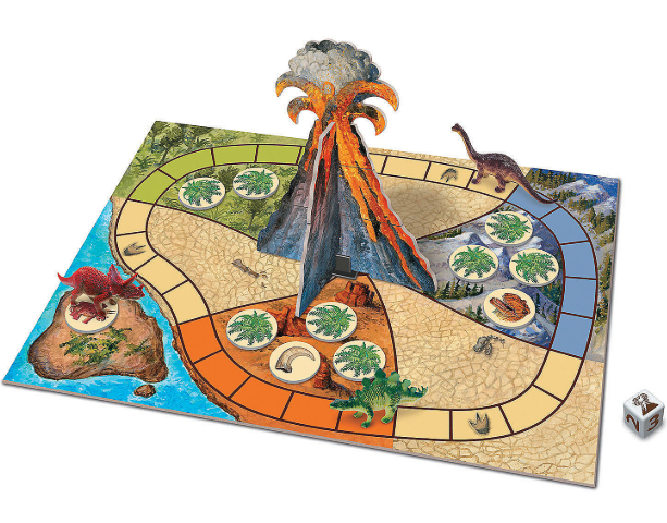 Image of Dinosaur Escape board and components