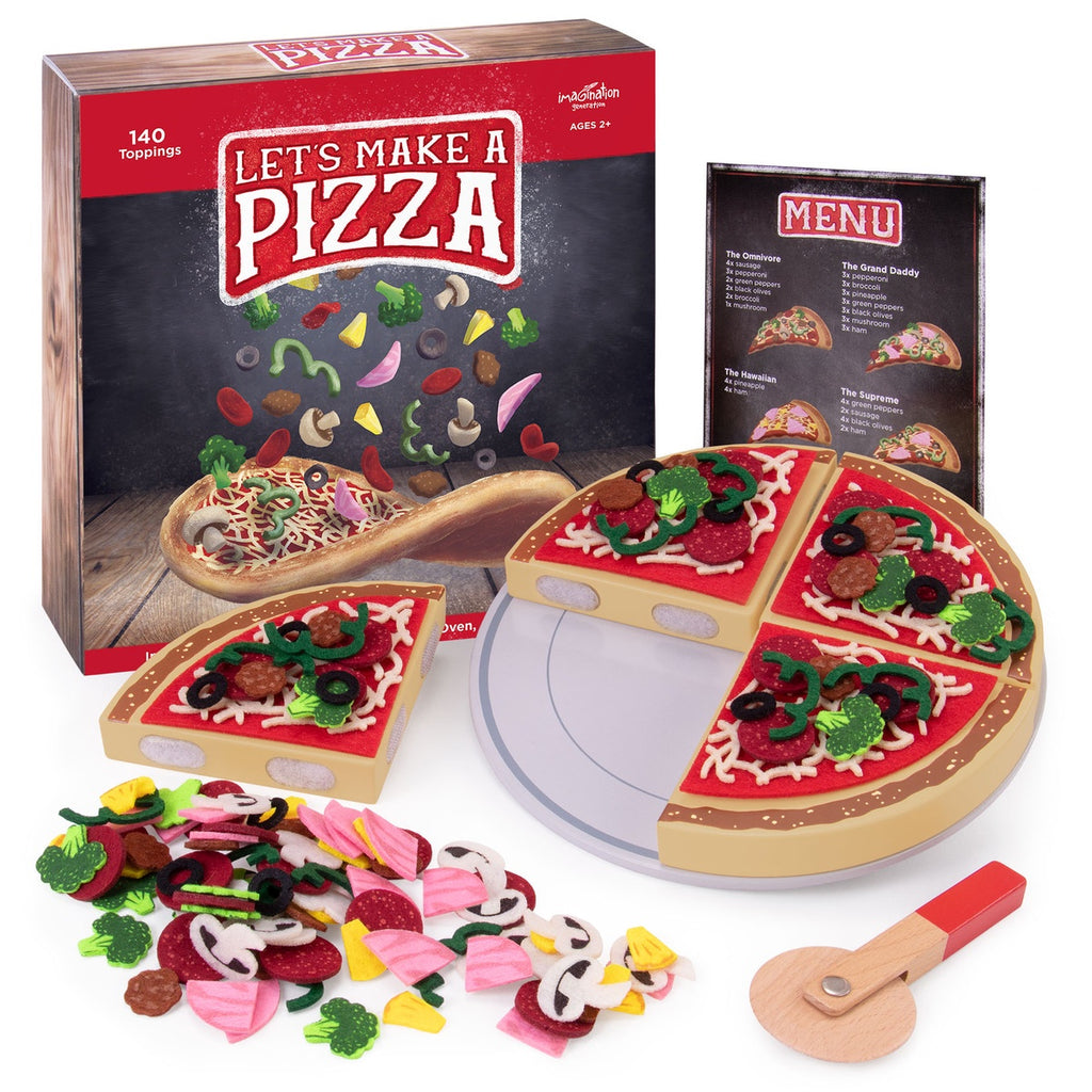 Image of Let’s Make A Pizza Packaging and contents
