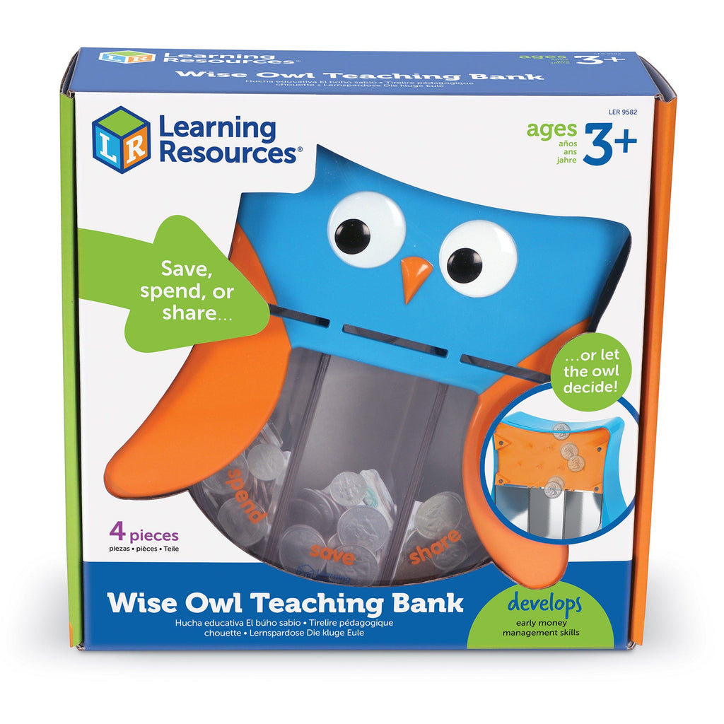 Image of Wise Owl Teaching Bank inside packagaing