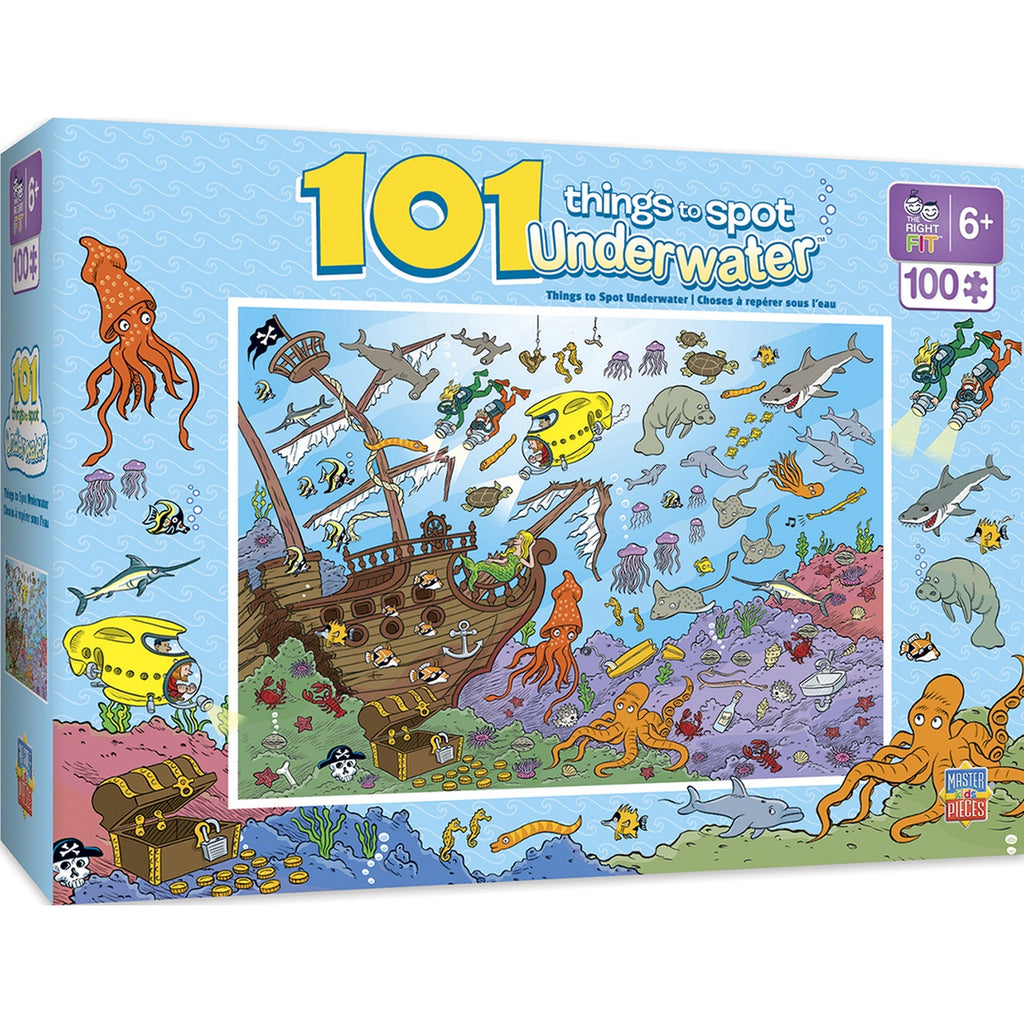 Image of 101 Things to Spot Underwater puzzle packaging