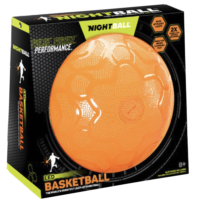 Image of NightBall Basketball in packaging