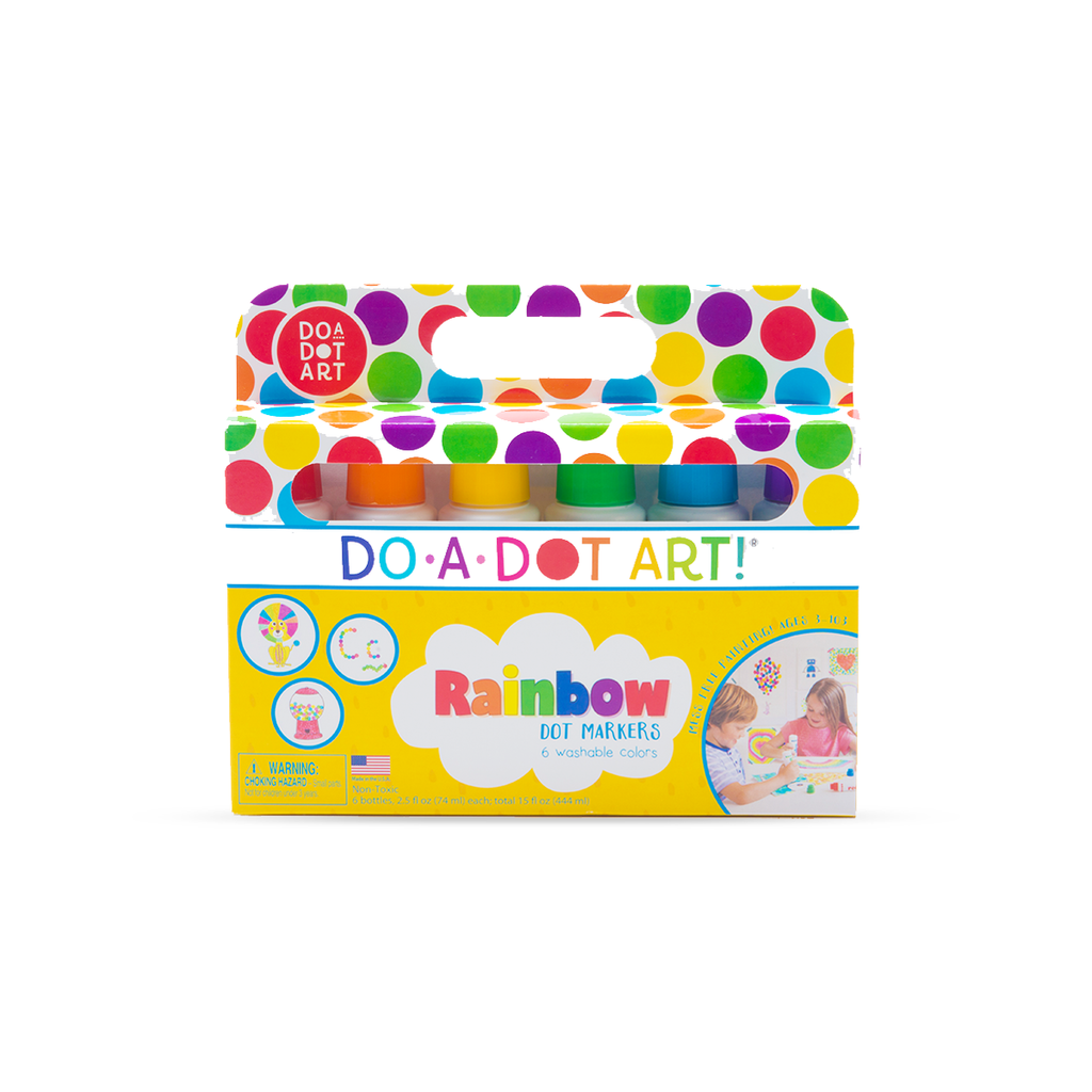 Image of 6 Pack Rainbow Dot Markers